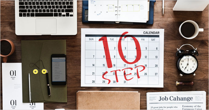 転職活動の進め方を知ろう 転職活動のスケジュールを全10ステップで紹介 マイナビクリエイター